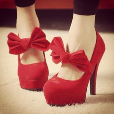 cute red shoes